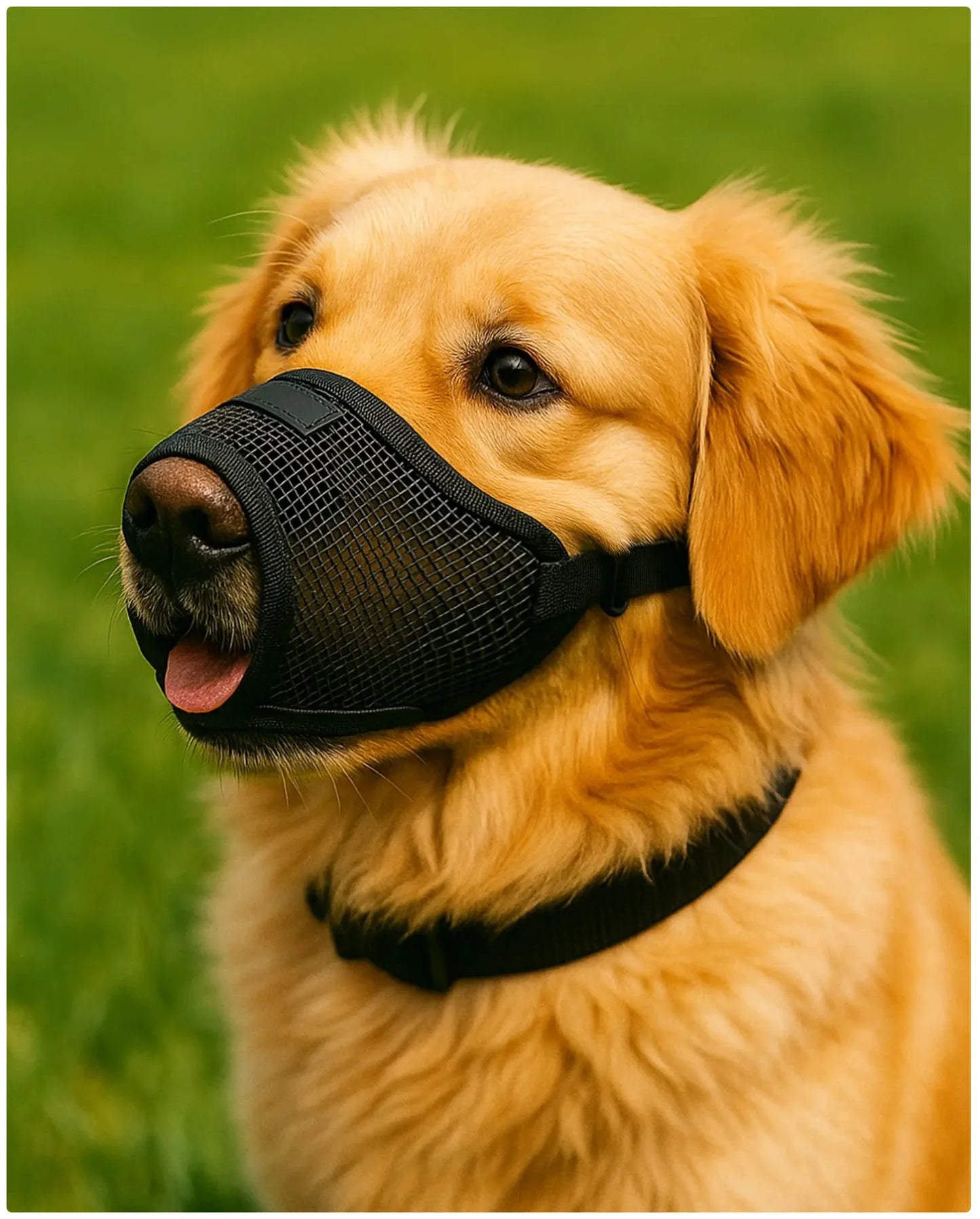 Breathable Mesh Dog Muzzle for Safe & Comfortable Walks