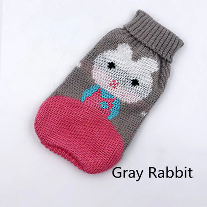Warm Dog Clothes for Small Medium Dogs Knitted Cat Sweater Pet Clothing for Chihuahua Bulldogs Puppy Costume Coat Winter