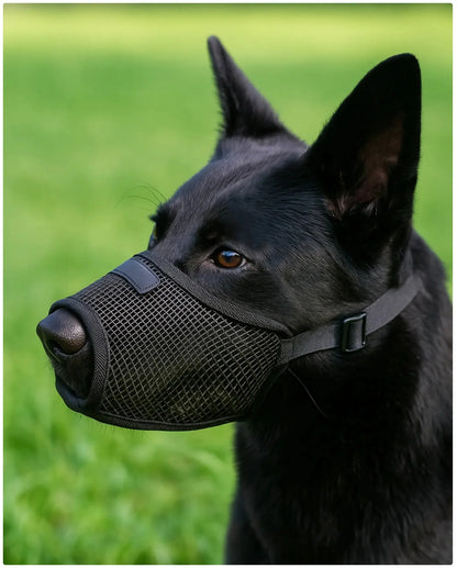 Breathable Mesh Dog Muzzle for Safe & Comfortable Walks